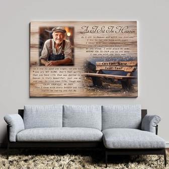 Heartfelt Personalized Memorial Canvas For Dad In Loving Memory - Remembrance Gifts For Family | Familywalldecor DE