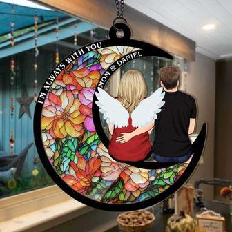 Emotional Mother Son Memorial Suncatcher For Window - Thoughtful Christmas Tree Ornament DéCor | Familywalldecor