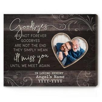 Touching Memorial Canvas For Dad - Personalized Tribute Wall Art For Father's Day Or Loss Remembrance | Familywalldecor