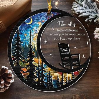 Heartfelt Memorial Suncatcher For Dad - The Sky Looks Different, Remembrance Ornament For Sympathy And Commemoration | Familywalldecor