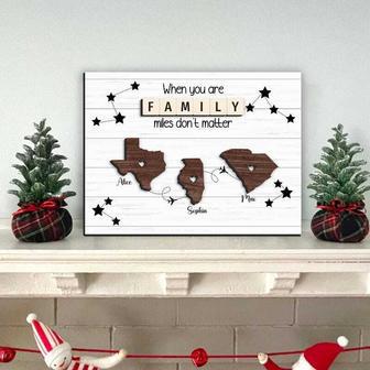 Heartfelt Long Distance Family Gift Wooden Sign – Moving Away & Emigration Keepsake | Familywalldecor