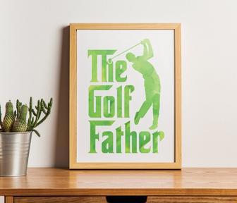 Thoughtful Dad Golf Canvas Art - Perfect Father's Day Gift & Decor In Golf Typography Style | Familywalldecor