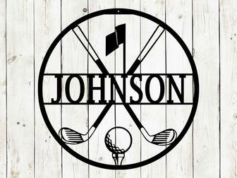 Custom Dad Golf Metal Sign For Bar & Game Room - Perfect Father's Day Gift | Familywalldecor