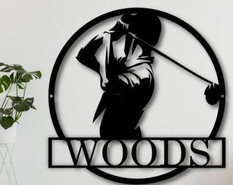 Custom Golf Metal Wall Art Sign – Outdoor Golfer Decor For Enthusiasts | Familywalldecor