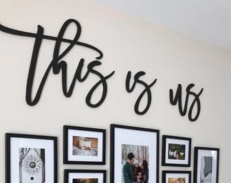 Heartfelt 'This Is Us' Custom Metal Sign - Farmhouse Gallery Wall Art For Living Room | Familywalldecor