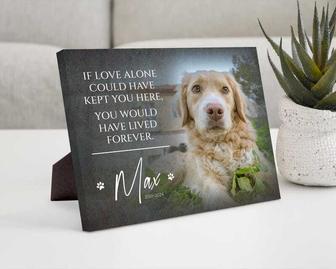 Heartfelt Pet Memorial Canvas With Photo & Quote - Custom Dog Remembrance For Home | Familywalldecor