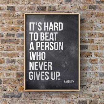 Babe Ruth Quote Canvas Prints For Motivation - Sports-Themed Wall Art For Living Rooms | Familywalldecor