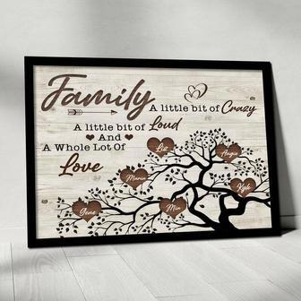 Personalized Family Tree Canvas For Home Decor - Family Names Art | Familywalldecor