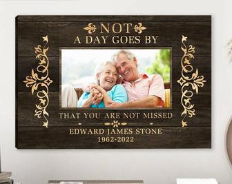 Thoughtful Memorial Canvas For Families: Personalized Custom Photo Tribute To Cherish Loved Ones In Heaven | Familywalldecor