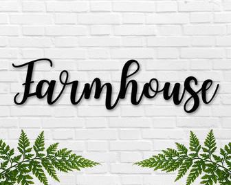 Rustic Farmhouse Metal Sign - Large Entry Decor For Farmhouse Style Lovers | Familywalldecor