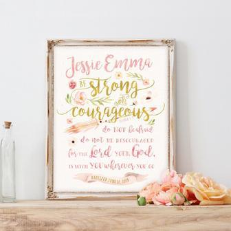 Thoughtful Godchild Baptism Gift For Baby Girl - Custom Nursery Wall Art Decor | Familywalldecor CA