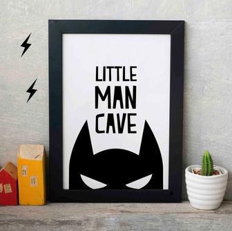 Superhero Modern Wall Art For Baby Boy Nursery - Canvas For Boys Room Decor | Familywalldecor AU