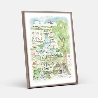 Watercolor Peter Rabbit Nursery Canvas For Easter Decor | Familywalldecor UK