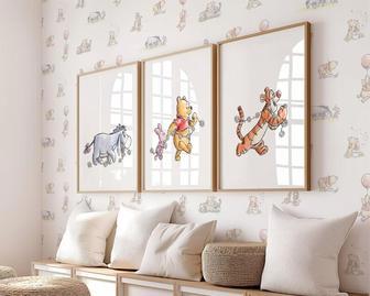 Adorable Winnie The Pooh Canvas Set - Nursery Wall Art For Children's Room DéCor | Familywalldecor UK