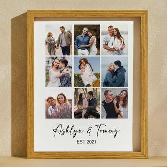 Thoughtful Memorial Canvas Photo Collage For Couples Anniversary Or Valentine's Day | Familywalldecor CA