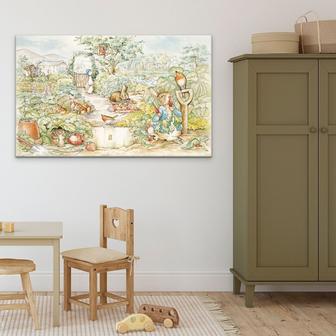 Peter Rabbit Canvas - Vintage Beatrix Potter Art For Nursery And Kids' Rooms | Familywalldecor UK