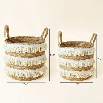 2023 Cotton Rope Laundry Storage Basket | Rusticozy DE