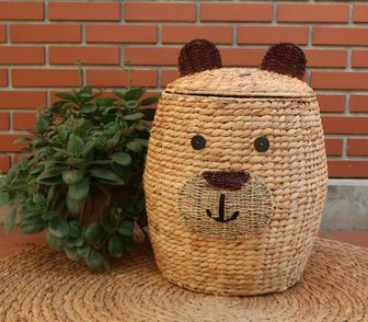 Beautifully Crafted Handcrafted Wicker Bear Basket | Rusticozy DE