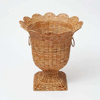 Charming Rattan Wicker Vase Urn for Modern Homes | Rusticozy