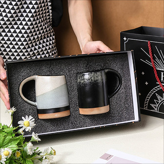 Customizable Vintage Tea Mug and Coffee Cup Gift Set | Rusticozy