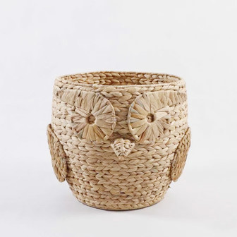 Cute Handwoven Wicker Animal Storage Basket | Rusticozy