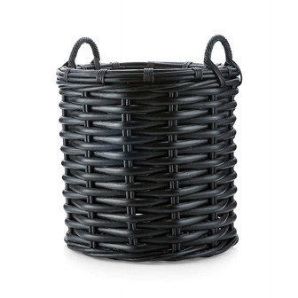 Decorative Large Black Wicker Basket for Storage and Gifts | Rusticozy CA