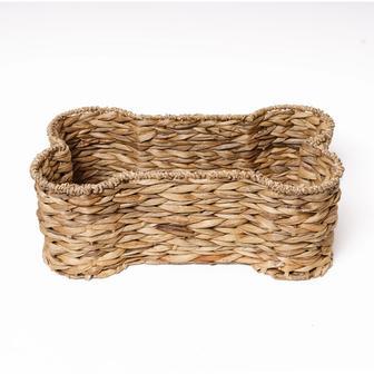 Decorative Water Hyacinth Dog Toy Basket for Home | Rusticozy DE