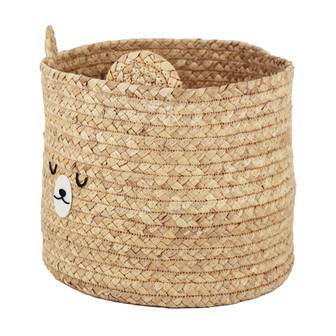 Durable Bear Design Seagrass Basket for Home Organization | Rusticozy CA