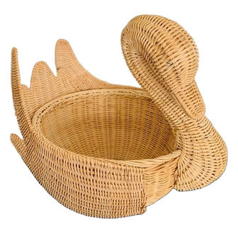 Eco-Friendly Wicker Duck Basket for Kids & Babies | Rusticozy