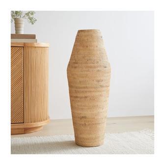 Extra Large to Small Rattan Floor Flower Vases | Rusticozy