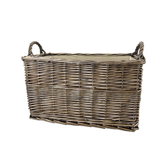 Hand-Woven Wicker Basket for Closet Storage | Rusticozy