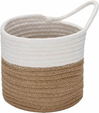 Handmade Cotton Rope Wall Hanging Basket for Decor or Kitchen | Rusticozy CA