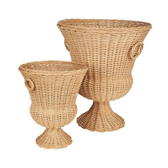 Handmade Wicker Rattan Vase for Home Decoration | Rusticozy