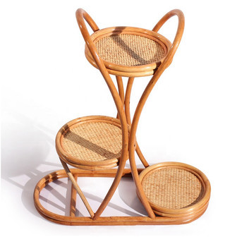 High Quality Rattan Indoor Plant Stand for Flower Pot | Rusticozy AU