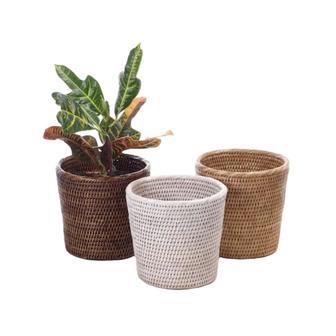 High Quality Woven Wicker Planter for Table | Rusticozy