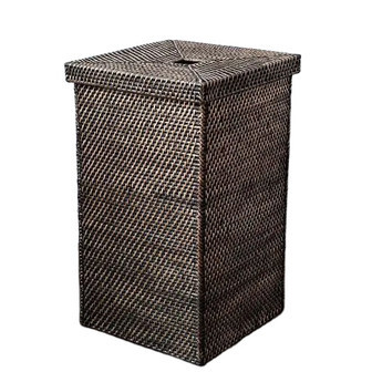 Large Dark Brown Rattan Wicker Basket for Home Decor | Rusticozy
