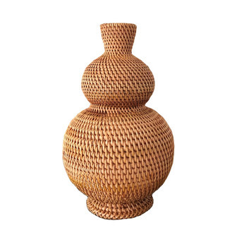 Large Wicker Vases – Rustic Rattan Vase for Dry Flowers | Rusticozy UK