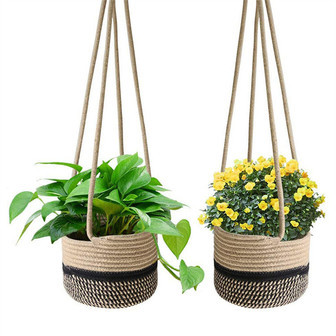 Modern Hanging Flower Planter for Outdoors or Window | Rusticozy CA