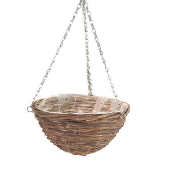 Rattan Hanging Basket for Flower Pot Decoration | Rusticozy