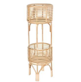 Rattan Wicker Basket Planter Stand for Home Decor | Rusticozy UK