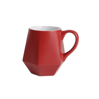 Red Ceramic Coffee Mugs - Creative Embossed Colored Coffee Mug | Rusticozy UK