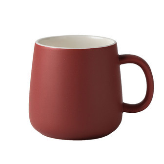 Red Ceramic Coffee Mugs - Nordic Style 13oz Handmade Cup | Rusticozy UK