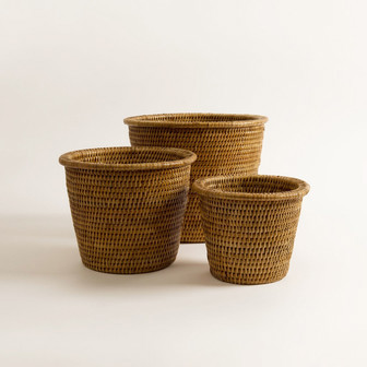 Retro Rattan Plant Pot for Home Decoration | Rusticozy