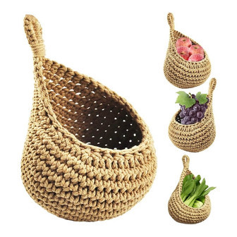 Round Small Seagrass Woven Basket Decorative Hanging Pots | Rusticozy UK