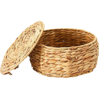 Round Wicker Baskets With Lid for Home Organization | Perfect for Farmhouse Decor | Rusticozy AU