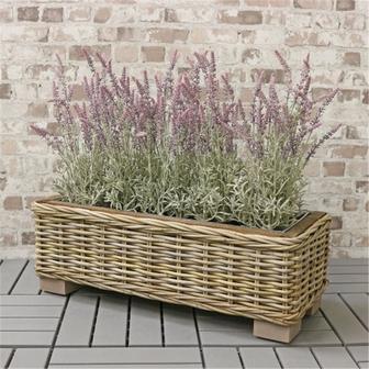 Rustic Wicker Flower Basket Planter for Home Decoration | Rusticozy UK