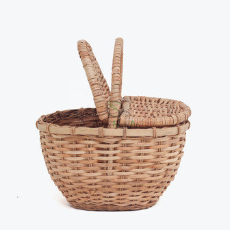 Small Wicker Picnic Basket for Outdoor Camping and Holidays | Rusticozy