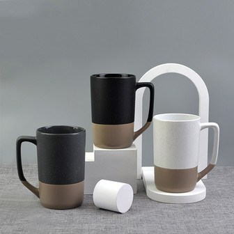 Tall Ceramic Coffee Mugs – Reusable 500ml Coffee Mug Gift Set | Rusticozy DE