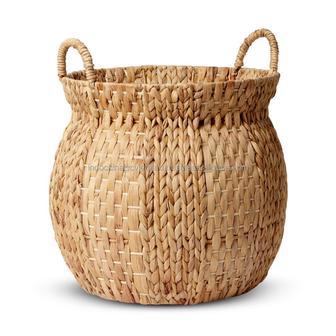 Vintage Water Hyacinth Woven Plant Basket | Rusticozy AU