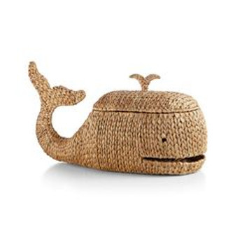 Whale Shaped Wicker Basket for Versatile Home Storage | Rusticozy